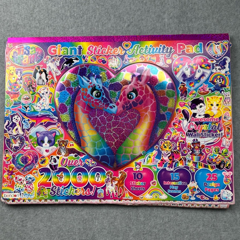 Lisa Frank Giant Sticker Activity Pad 19”x14”